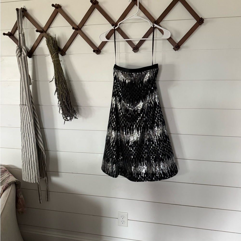Black and White Patterned Dress